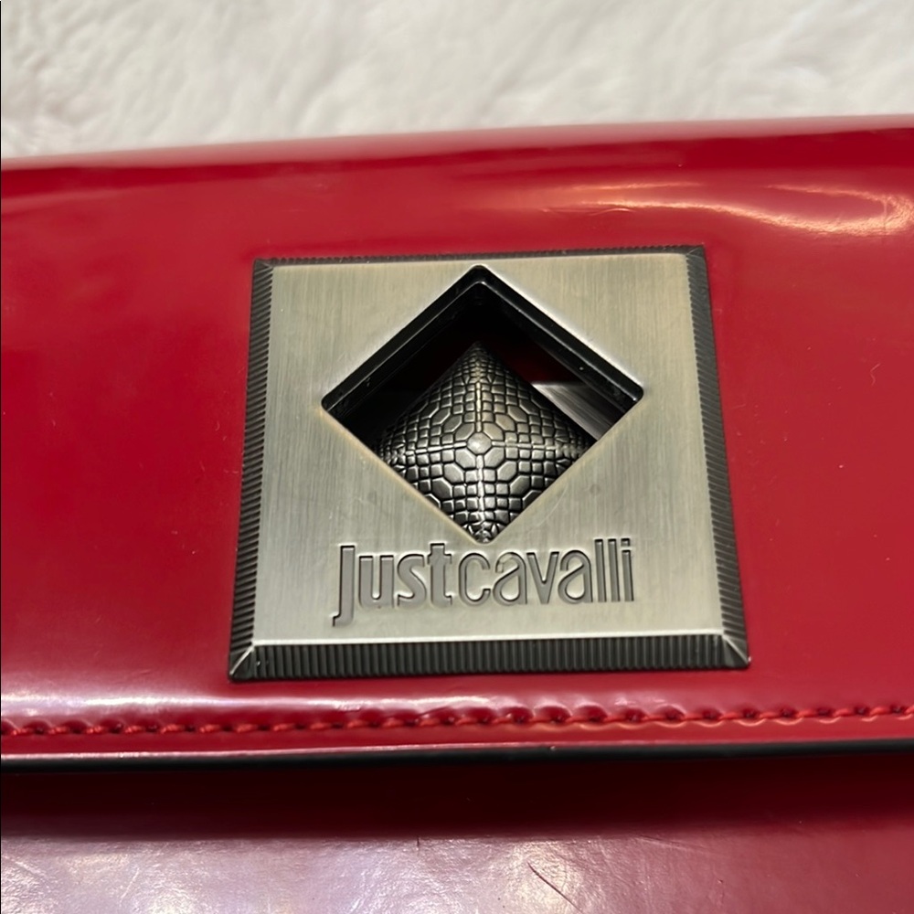Just Cavalli Red Leather Women's Bag - Picture 3 of 7